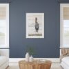 Heron Framed In Living Space Shore Keepers heron fine art photography print in situ interior space — melissa anne Pacific Northwest wildlife art